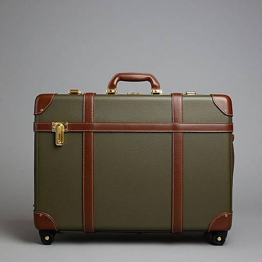 Olive-Green Globe-Trotter Trolley Case