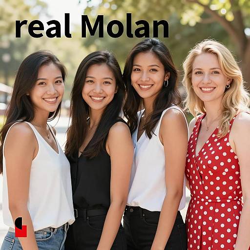 Group of Smiling Women Outdoors