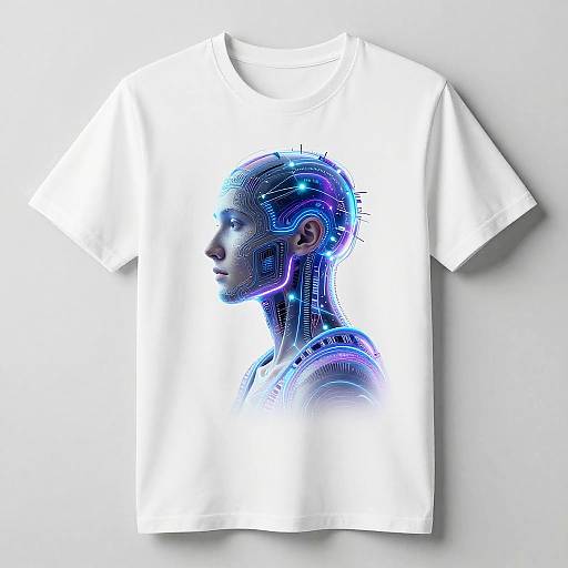 Futuristic AI Neural Network Tee