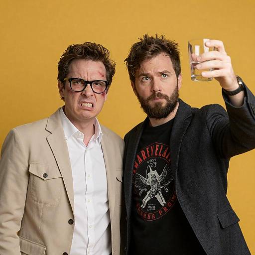 Intense Portrait of Two Men