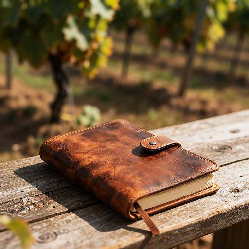Weathered Leather Journal in Vineyard