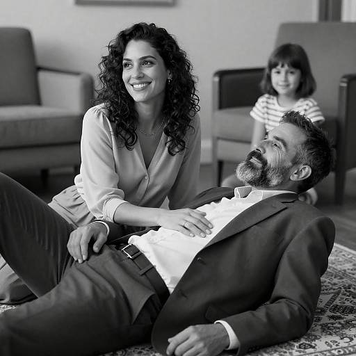 Family Portrait in Black and White