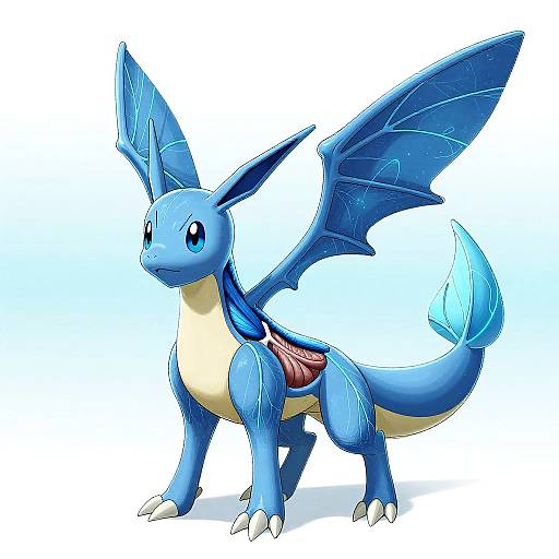 Intricate Vaporeon Anatomy Illustration
