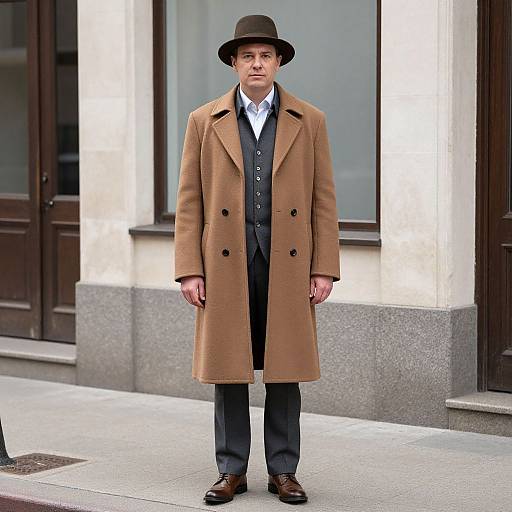 Gru Costume Man on Sidewalk