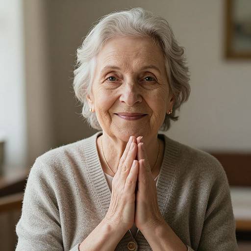 Radiant Serenity of Elderly Wisdom