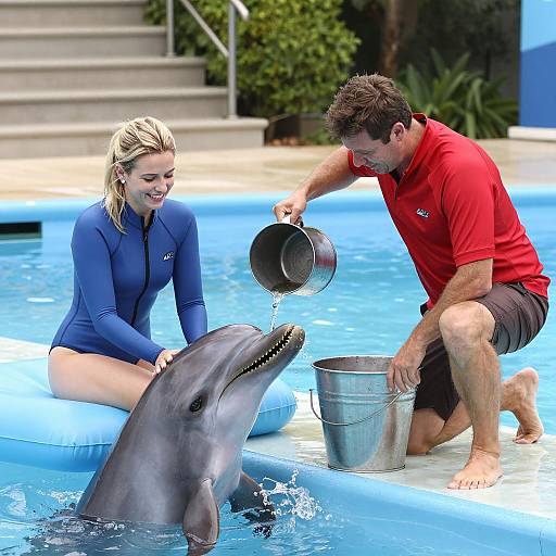 Fun Day at the Pool with Dolphin