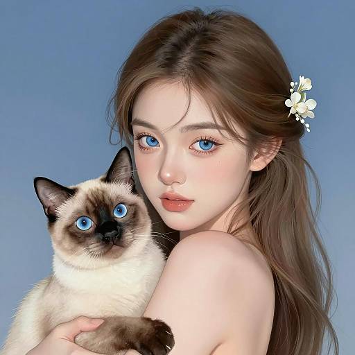 Realistic Portrait of a Young Woman