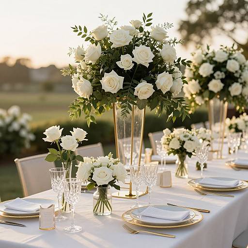 Elegant Wedding Table Setting Decor