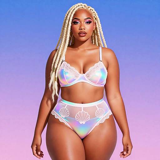 Afrofuturist Pacific Islander Pin-Up Editorial