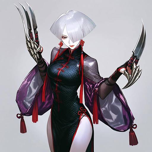 Illustration of A.k.i. (street fighter), street fighter in the style of Infukun