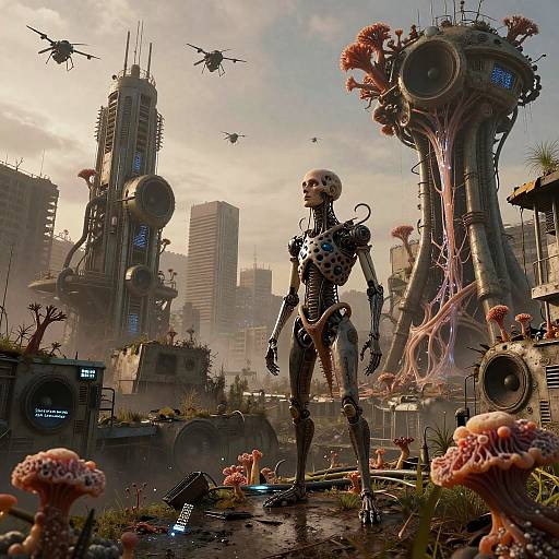 Exiled Biomimic Poet in Overgrown Metropolis