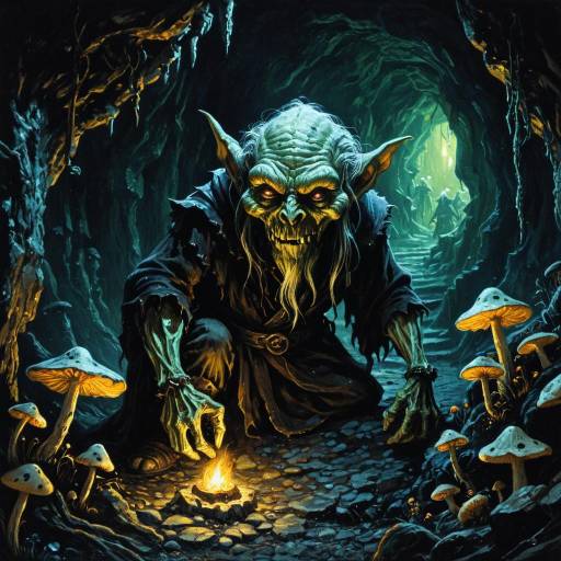 Twisted Goblin Seer in Underground Cavern