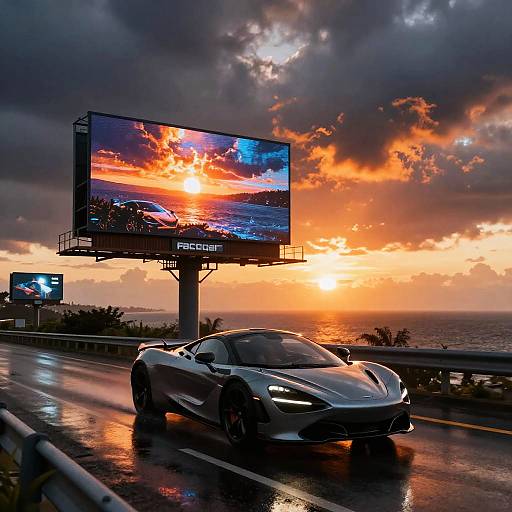 Storm-Soaked McLaren Sunset Highway Cinematic