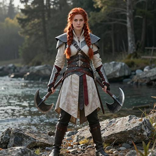 Viking Shieldmaiden Assassin Cosplay Portrait