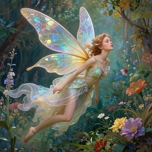 Ethereal Pre-Raphaelite Fae Portrait