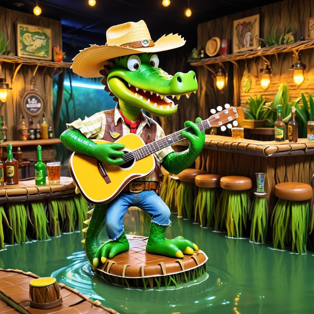 Crocodile Rockin' in Swampy Bar