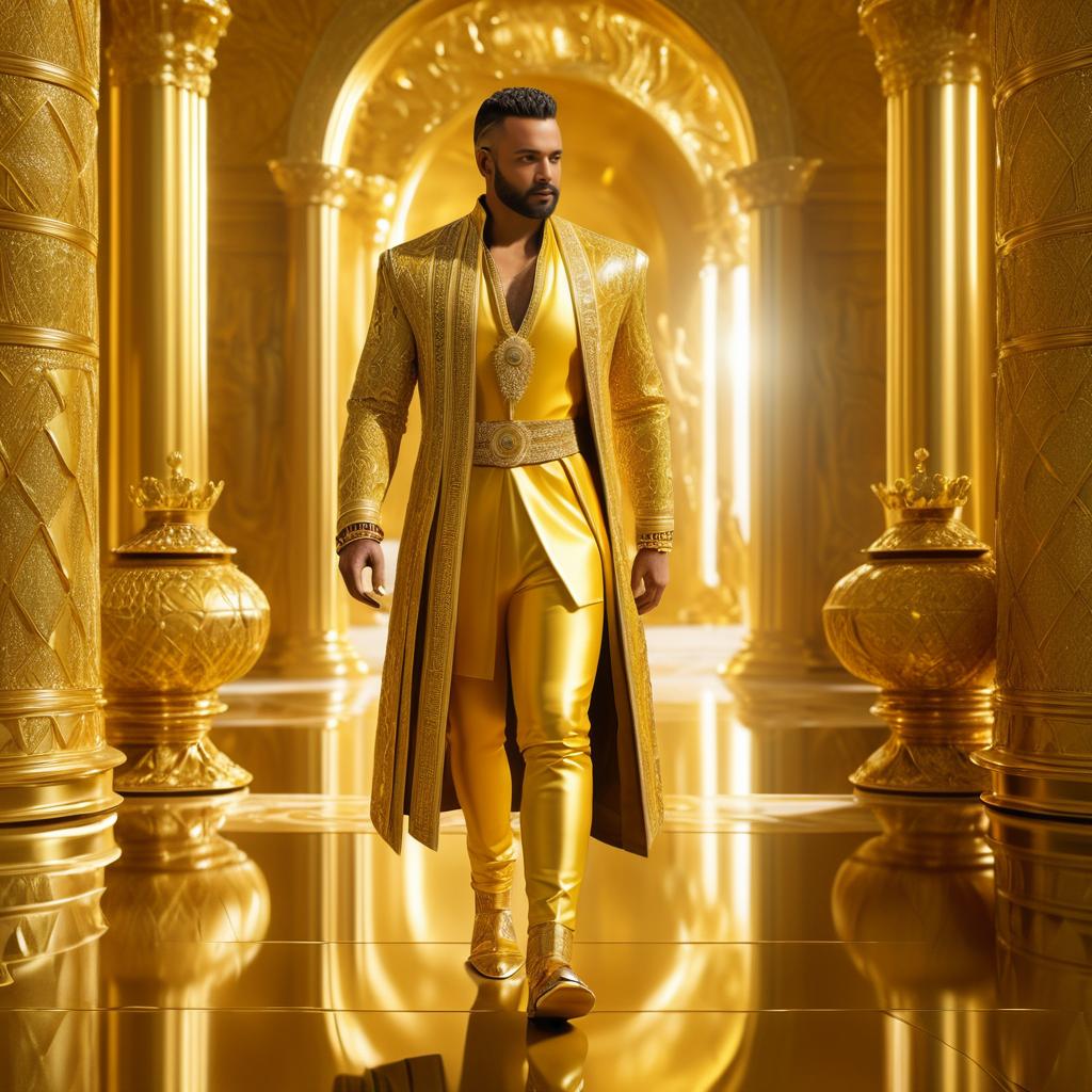 King Midas Transforming His Palace