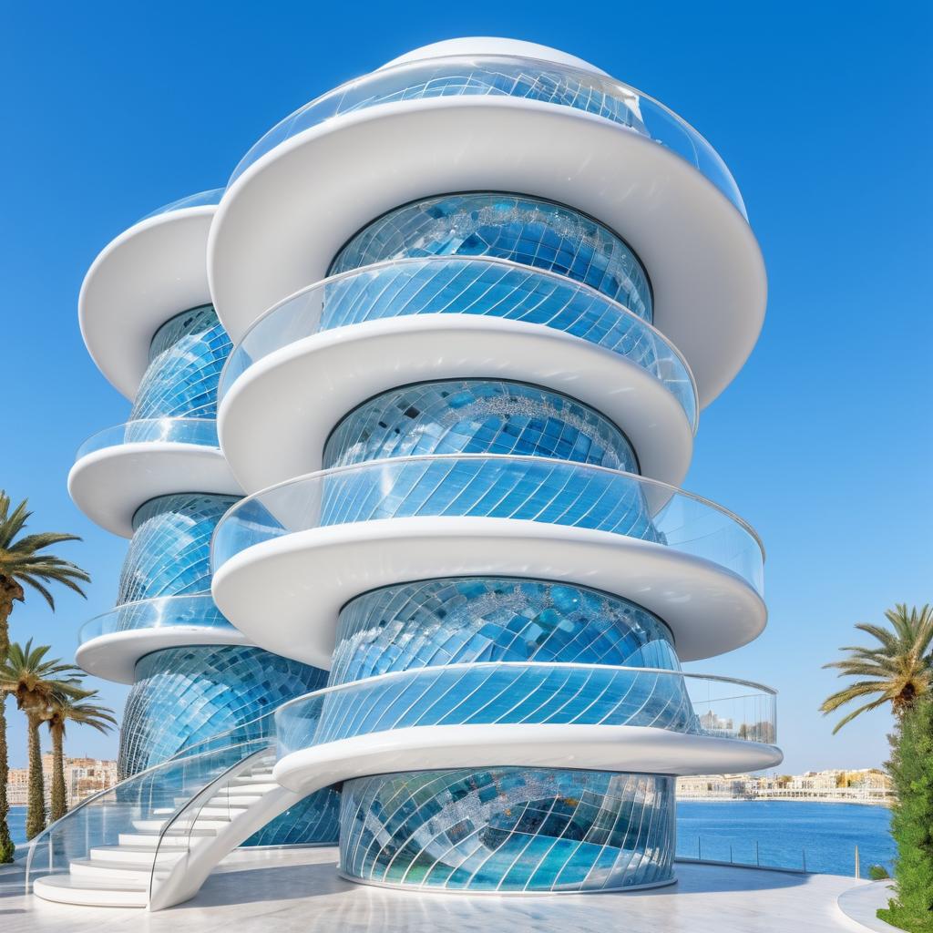 Contemporary Waterfront Mushroom Spiral Gallery