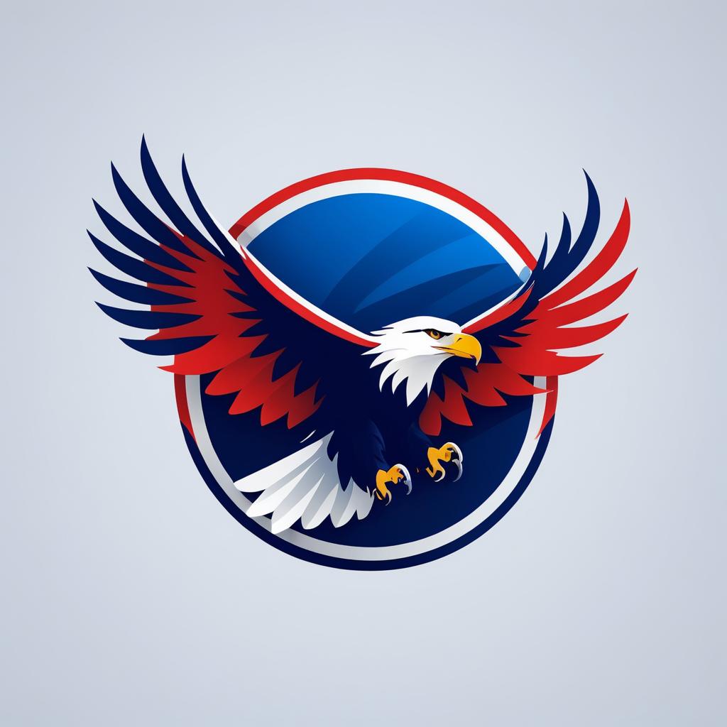 Majestic Bald Eagle Logo Design