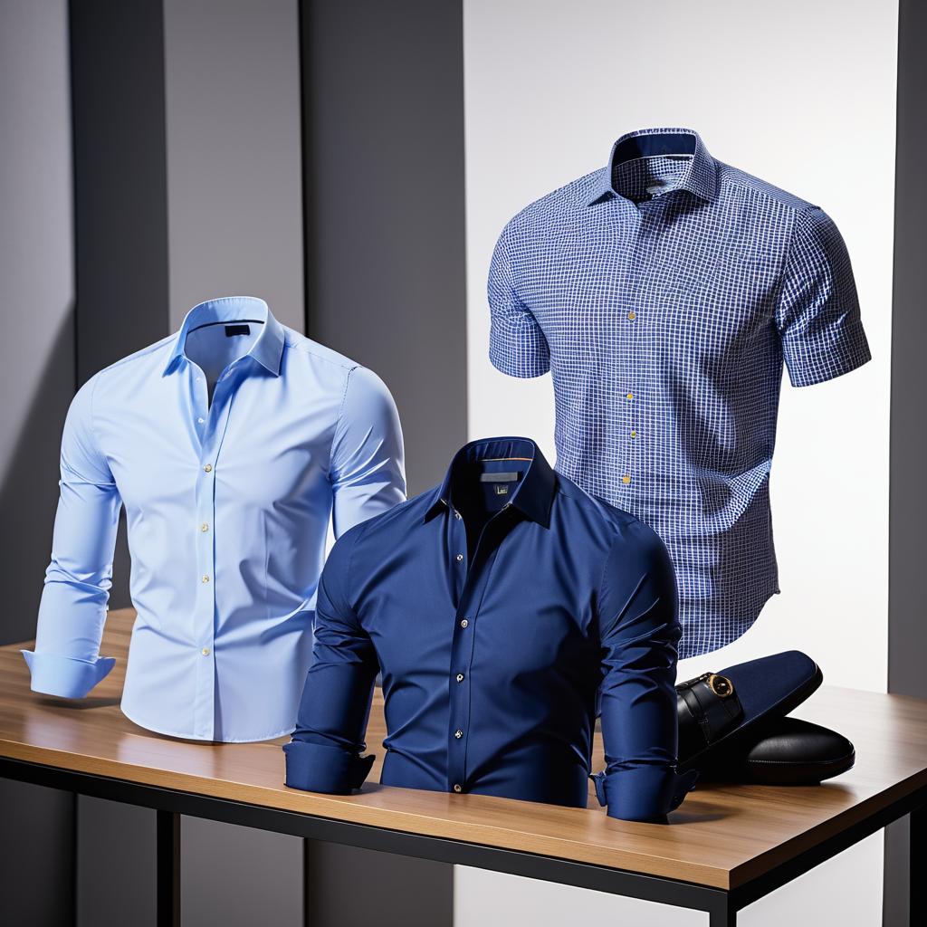 Trendy Men's Shirts Fashion Catalog Display