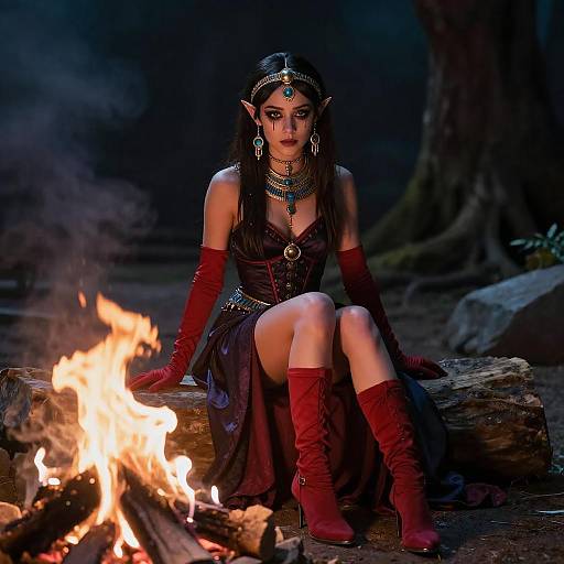 Jenna Ortega as Enigmatic Fantasy Witch