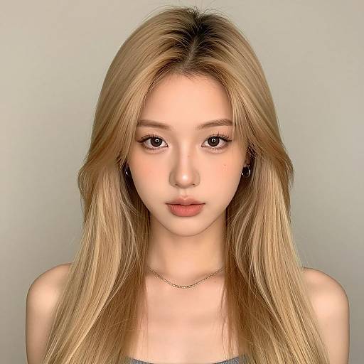 Realistic Blonde Lace Front Hairstyle