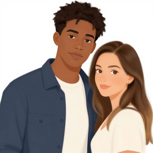 UV Resistant Portrait of Young Couple