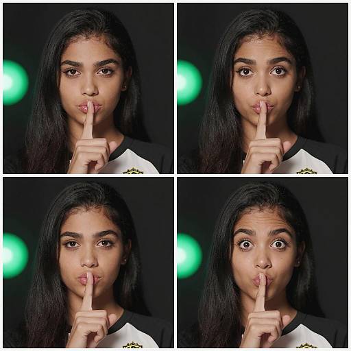 Four Expressions of a Young Woman