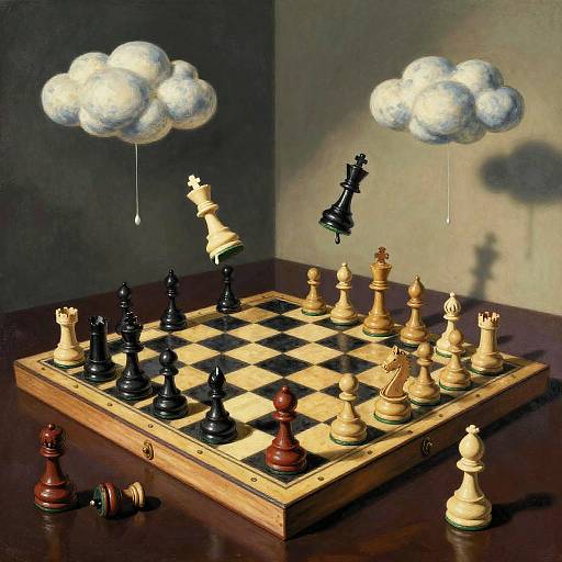 Surreal Salvador Dali Chess Art