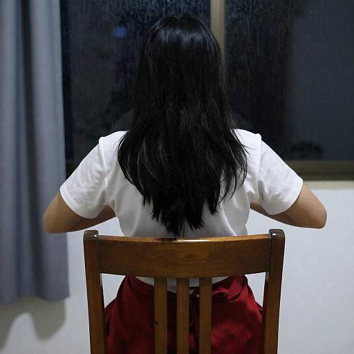 Contemplative Figure in Dim Lighting