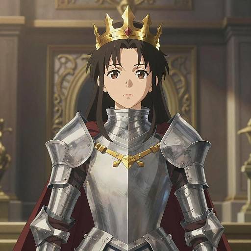 Intricate Anime Knight Adventure Artwork