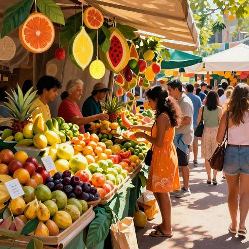 Vibrant Frutopia Market Scene