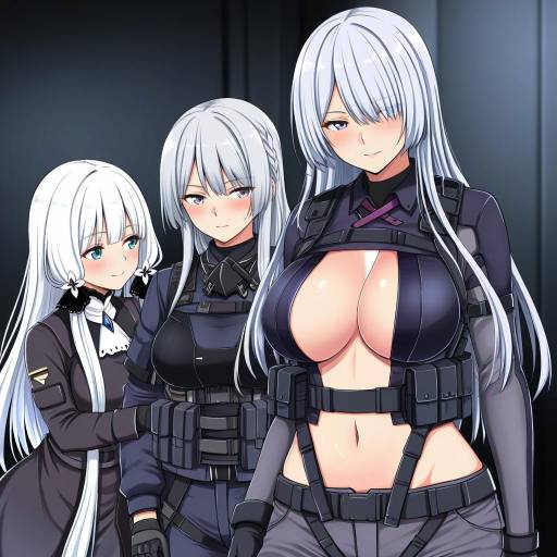 Illustration of Ak-15 (girls' frontline), girls' frontline in the style of Baretto (karasi07)