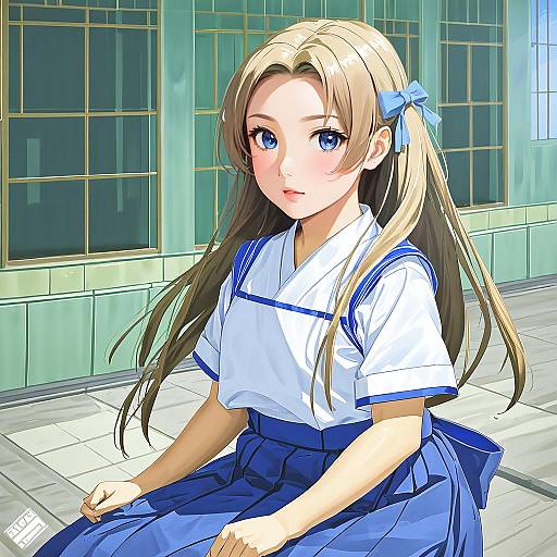 Illustration of Asakaze (kancolle), kantai collection in the style of Atdan