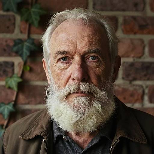 Portrait of Wise Elderly Man