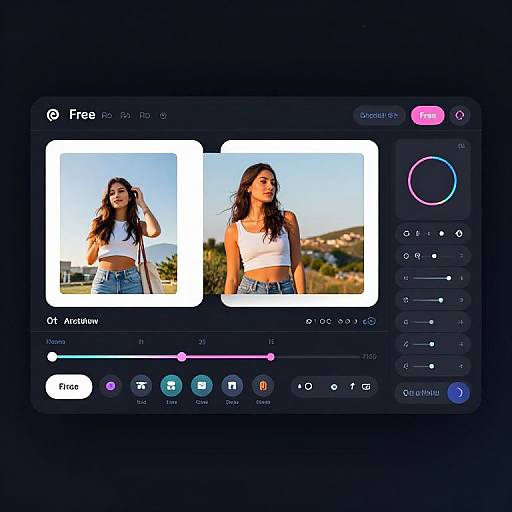 Sleek AI Photo Editor Interface
