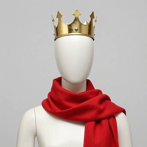 Mannequin with Crown and Scarf