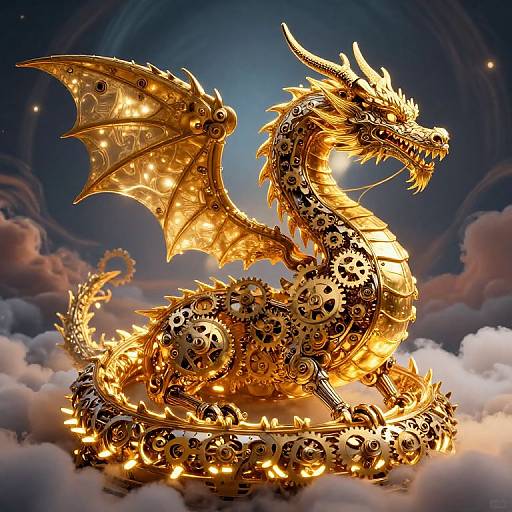 Clockwork Dragon in Dreamscape