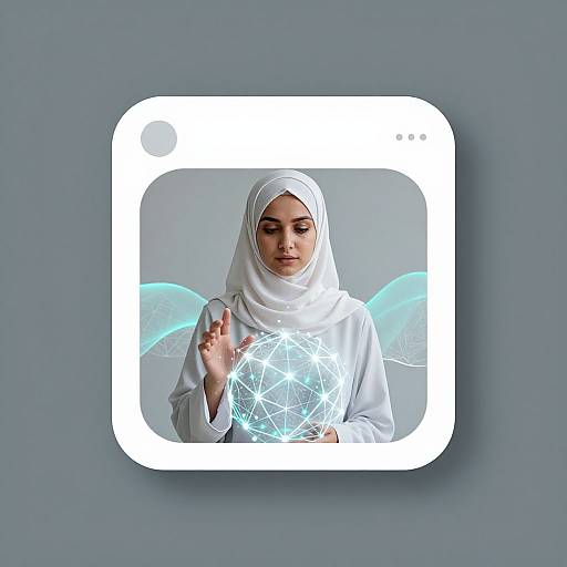 Minimalist Muslim AI Interface Design