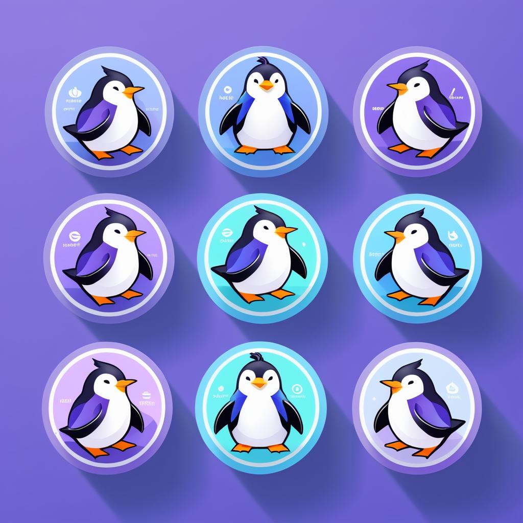 Playful Penguin Twitch Subscription Badges