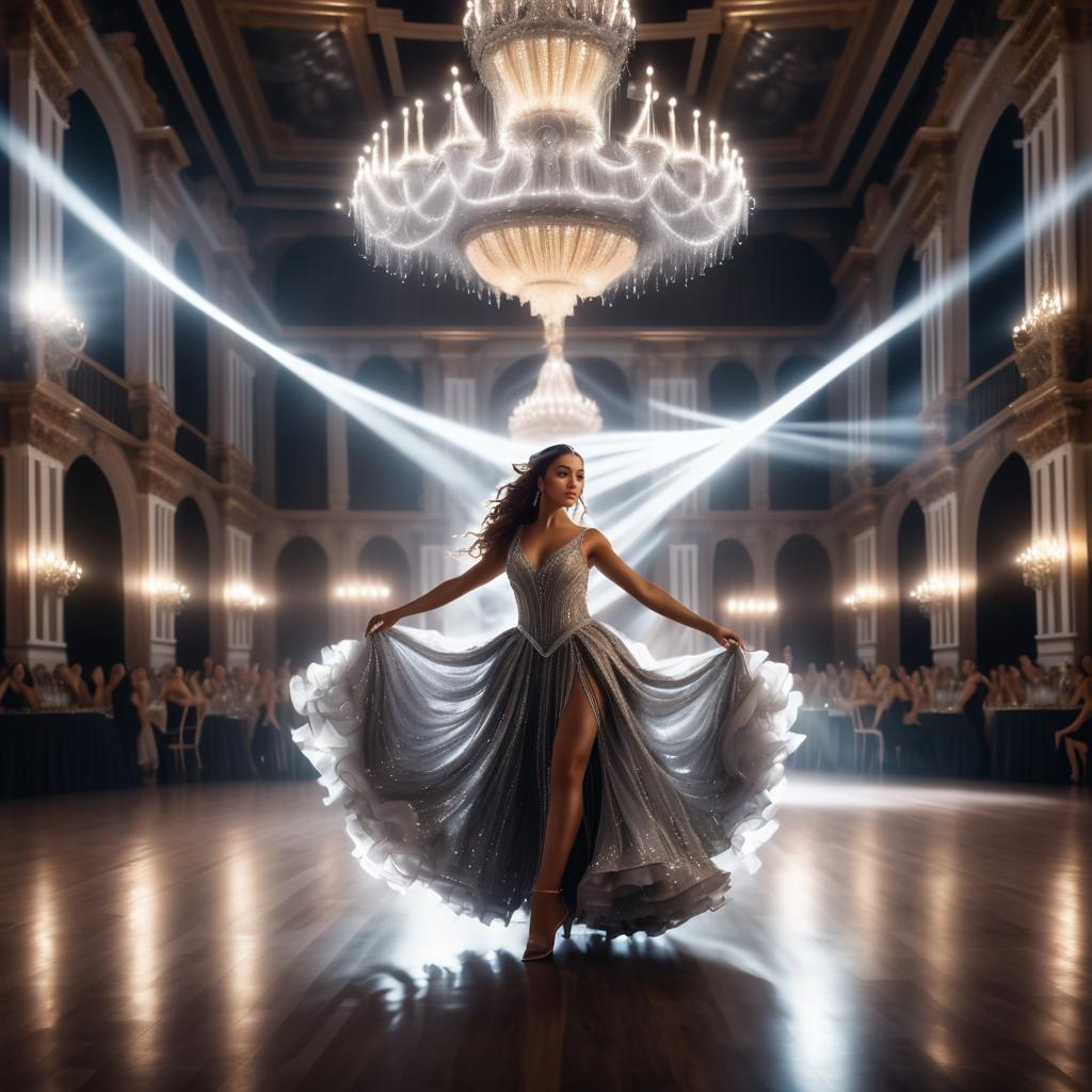 Enchanting Salsa Dance in Baroque Ballroom