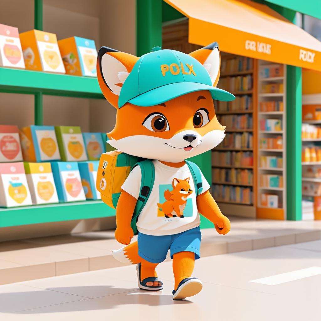 Leo the Baby Fox on a Bookstore Adventure