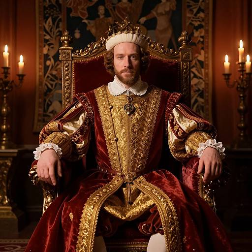 Regal Renaissance Self-Portrait