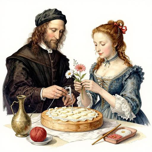 Da Vinci Meets Beatrix Potter Art