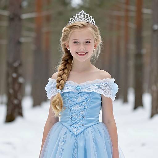 Snowy Forest Princess Portrait