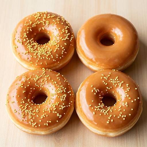 Golden Sprinkled Bouchon Donuts