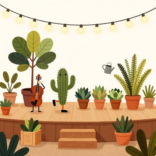 Animated Houseplants Talent Show