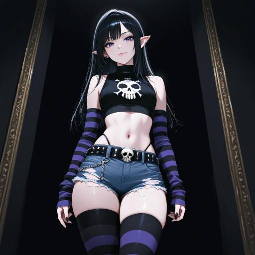 Mysterious Vampire Maiden in Gothic Style Mysterious Vampire Maiden in Gothic Style