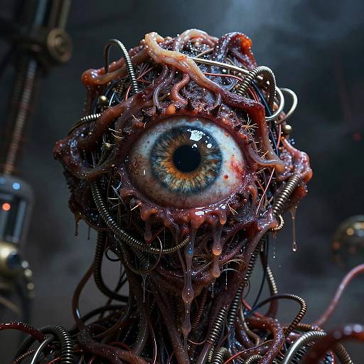 Grotesque Eye Core Horror Art