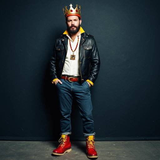 Male Celebrity Icon in Bold Costume